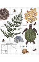 Math Notebook: 1/2 Inch Squares Graph Paper Composition Notebook for Students