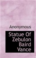 Statue of Zebulon Baird Vance