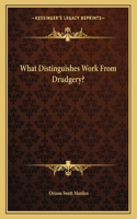 What Distinguishes Work from Drudgery?