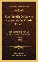 Kort-Bondig Onderwys Aengaende De Vroed-Kunde