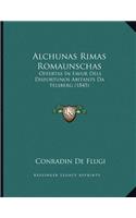 Alchunas Rimas Romaunschas