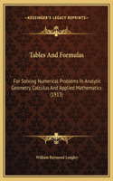 Tables And Formulas