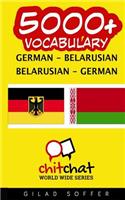 5000+ German - Belarusian Belarusian - German Vocabulary