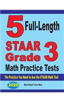 5 Full-Length STAAR Grade 3 Math Practice Tests