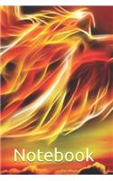 Phoenix Notebook: 6x9 100 lined and numbered pages beautiful Diary/Journal for organize and plan your life