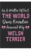 As A Matter Of Fact The World Does Revolve Around My Welsh Terrier