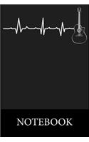 Guitar Heart Beat Notebook