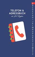 Telefon & Adressbuch mit A-Z Register: Telefonbuch zum eintragen