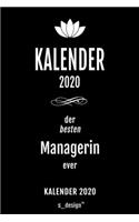 Kalender 2020 für Manager / Managerin