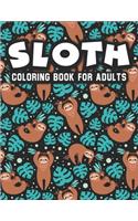 Sloth Coloring Book for Adults