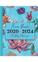 2020-2024 Five Year Monthly Planner