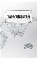Tadschikistan: Liniertes Reisetagebuch Notizbuch oder Reise Notizheft liniert - Reisen Journal für Männer und Frauen mit Linien