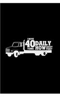 I move 40 tons how about you?