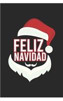 Feliz Navidad: Graph Paper Journal 6x9 inches with 120 Lined Pages - Christmas Notebook