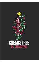 Christmas Chemis Tree Notebook: Notebook / 6x9 Zoll / 120 ruled Pages