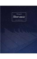 Wide Spaced Sheet Music for Composition