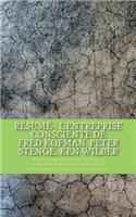 Résumé - L'entreprise consciente de Fred Kofman, Peter Stenge, Ken Wilber