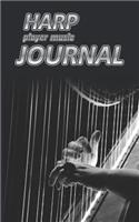 Harp Player Music Journal: Music Blank Sheets Notebook for Musicians and Songwriters.