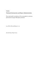 Test and Model Correlation of the Atmospheric Emission Photometric Imager Fiberglass Pedestal
