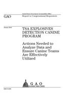 TSA explosives detection canine program