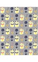 Bullet Journal Notebook Chinese Waving Cats Pattern 3