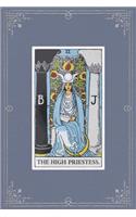 The High Priestess: 120 Blank Lined Pages, 6 X 9 College Ruled Notebook, The High Priestess Tarot Card - Antique Vintage Style Journal, Diary, Notebook (Tarot Card Note(Antique Vintage Style - Tarot Card Notebooks)