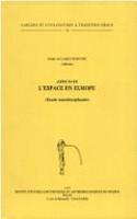 Aspects De L'espace En Europe (etude Interdisciplinaire). - Espace Et Langage (F. Alvarez-Pereyre)