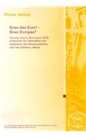 Krise Des Euro? - Krise Europas?