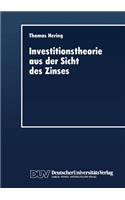 Investitionstheorie Aus Der Sicht Des Zinses