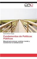 Fundamentos de Políticas Públicas: (Spanish)