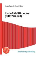 List of Mesh Codes (D12.776.543)