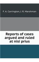 Reports of cases argued and ruled at nisi prius