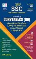 SURA`S Staff Selection Commission SSC Constables General Duty (GD) English Medium Exam Book - Latest Updated Edition 2023