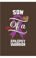 Son Of A Epilepsy Warrior: Epilepsy Awareness Leopard Buffalo Plaid Family Gift