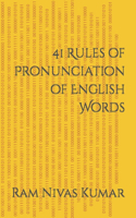 41 Rules of Pronunciation of English Words