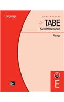 Tabe Skill Workbooks Level E: Usage (10 Copies)