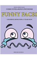 Simple Coloring Book for 4-5 Year Olds (Funny Faces)