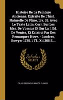 Histoire De La Peinture Ancienne, Extraite De L'hist. Naturelle De Pline, Liv. 35. Avec Le Texte Latin, Corr. Sur Les Mss. De Vossius Et Sur La I. Ed. De Venise, Et Eclairci Par Des Remarques Nouv. - Londres, Bowyer 1725. 1 Tf., Xii,308 S....