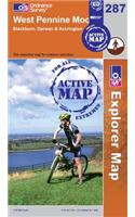 West Pennine Moors, Blackburn, Darwen and Accrington: (Sheet 287 OS Explorer Map Active)