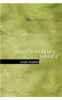 Hours in a Library- Volume I