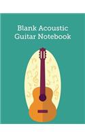 Blank Acoustic Guitar Notebook