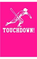 Touchdown!: Ukulele Tab Notebook 6x9 120 Pages