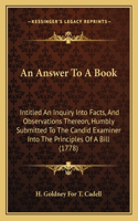 Answer To A Book
