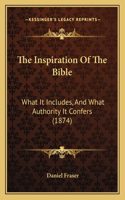 Inspiration Of The Bible