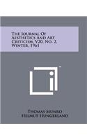The Journal Of Aesthetics And Art Criticism, V20, No. 2, Winter, 1961
