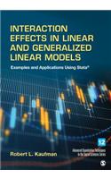 Interaction Effects in Linear and Generalized Linear Models