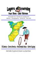 Layers of Learning Year Three Unit Thirteen: 13 Colonies, Central America, Metamorphic Rocks, Settler Sayings