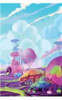 Toonland Grid Notebook: 150 page Journal Notebook Sketchbook