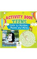 Activity Book Teens Color by Number, Mazes and More