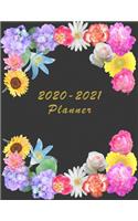 2020 - 2021 - Two Year Planner: Academic and Student Daily and Monthly Planner - July 2020 - June 2021 - Organizer & Diary - To do list - Notes - Month's Focus - Elegant Gray Color